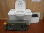 Caravan Motorhome Conversion White Thetford Bench Cassette Toilet Electric Flush