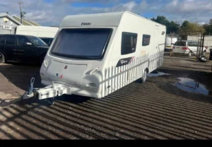 2013 Elddis Xplore 530 3 Berth Caravan Large End Bathroom And Shower Cabin